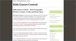 Desktop Screenshot of kidsgamescentral.com