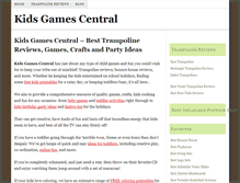 Tablet Screenshot of kidsgamescentral.com
